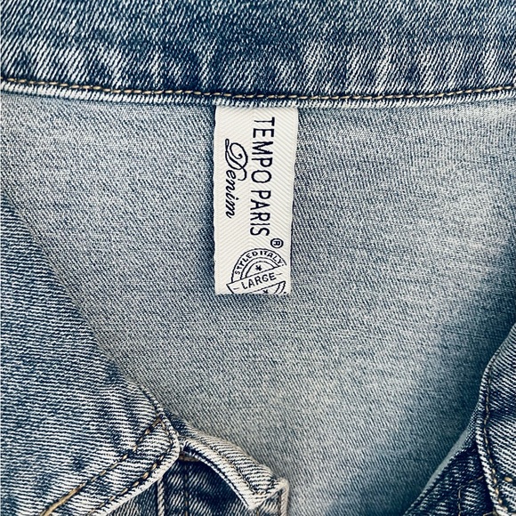 Tempo Pairs Denim Jacket Sz LRG. - Picture 6 of 6